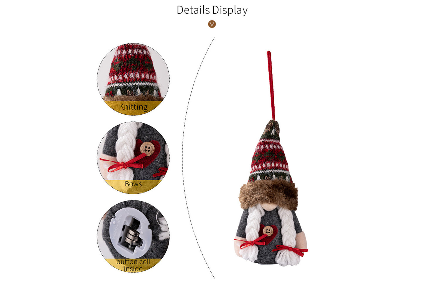 **Christmas Rudolph Lighted Pendant**