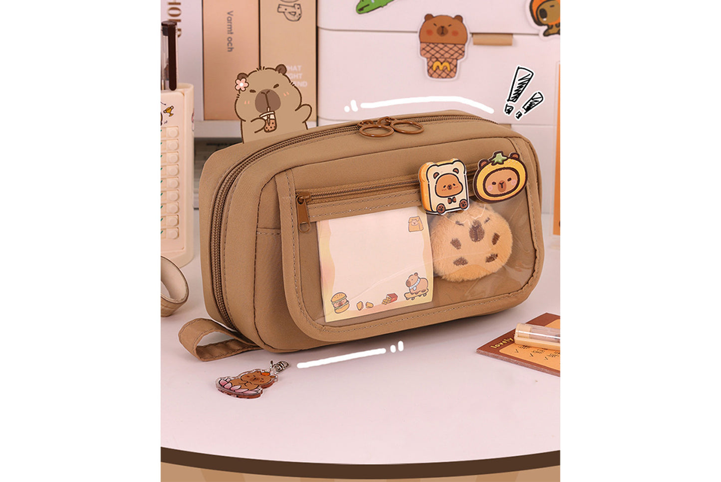 Large Capacity Flip-Top Pencil Case