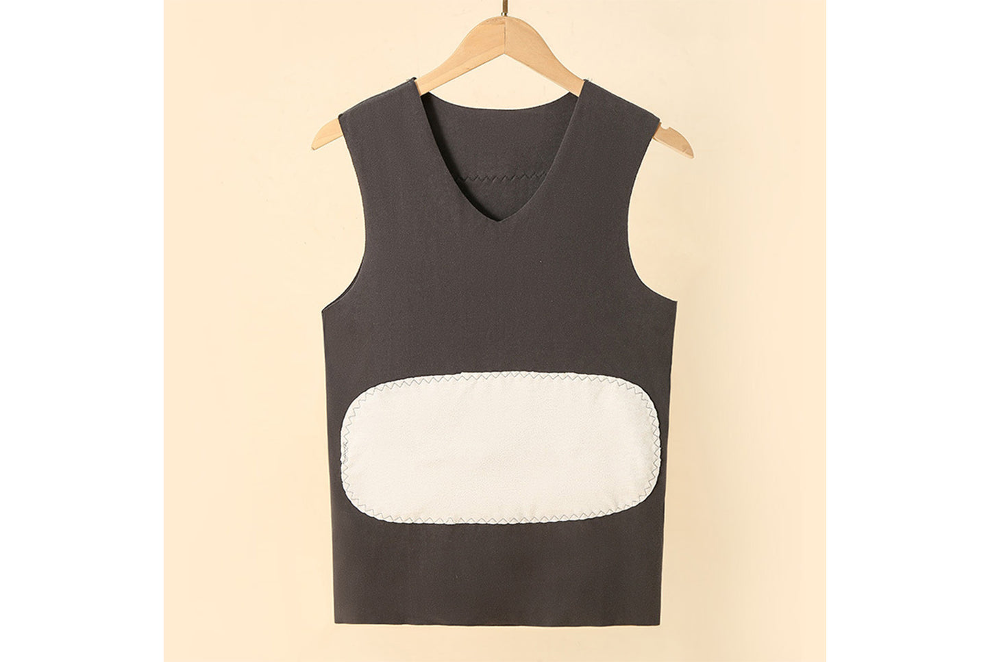 **Couple Large Patch Seamless Warm Vest Set**