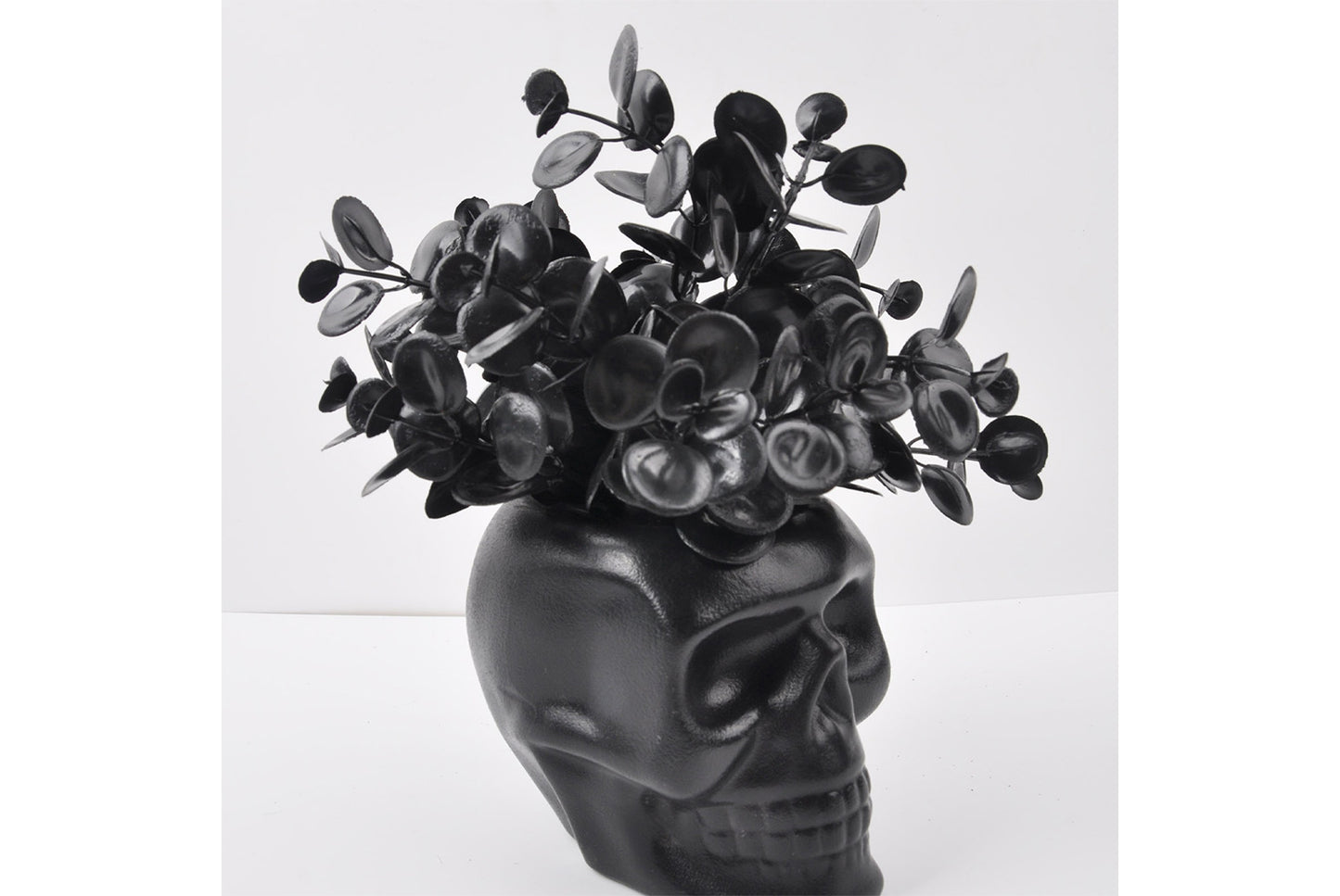 Halloween Simulated Plant Pots | Skull/White Pot/Succulent Series