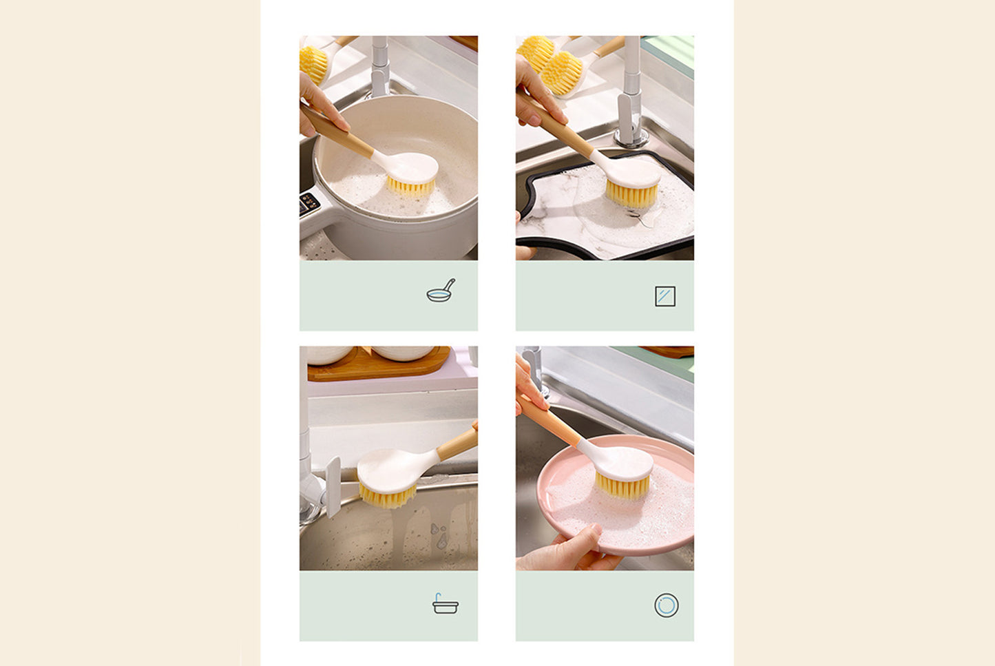 Non-stick dishwashing artifact