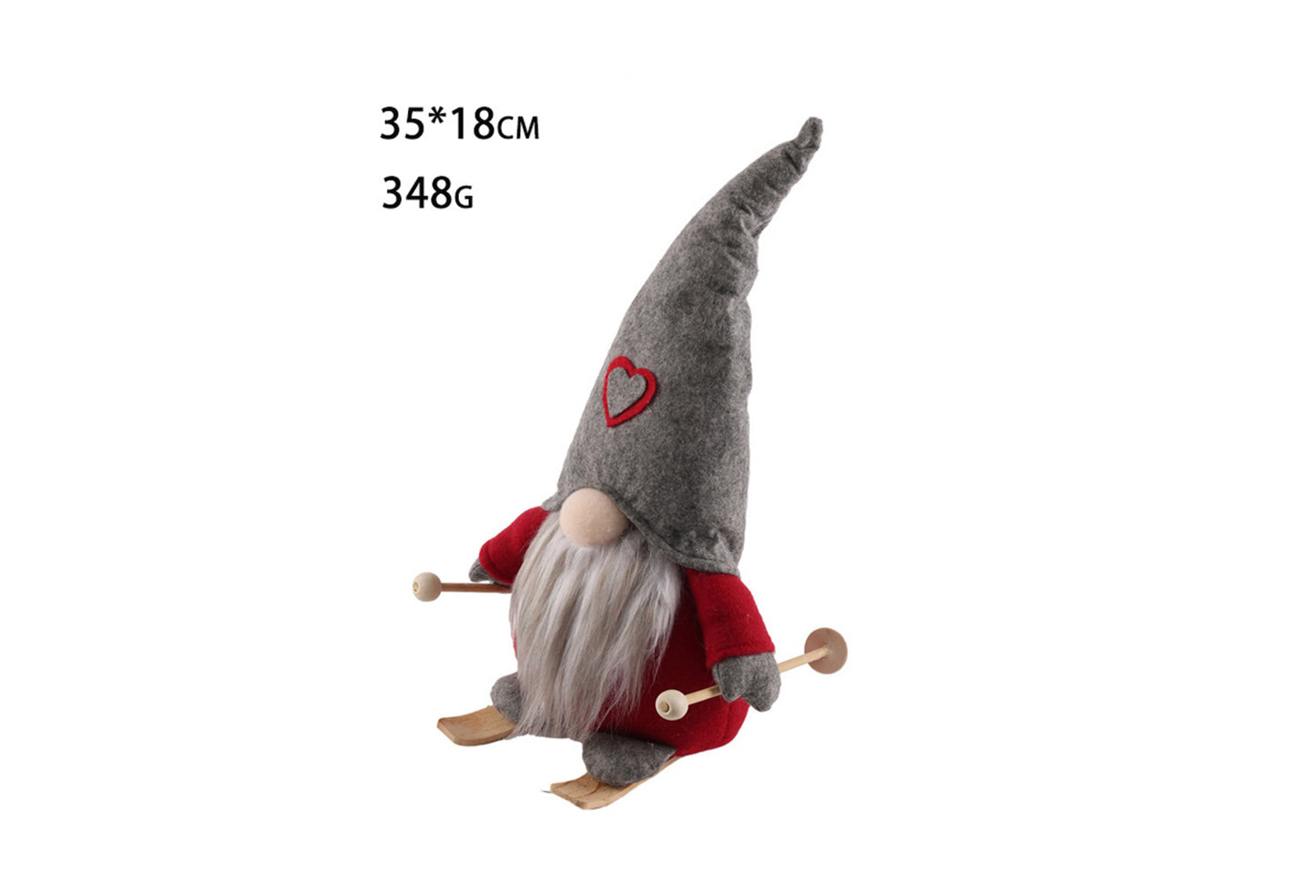 35cm Skiing Faceless Old Man Doll