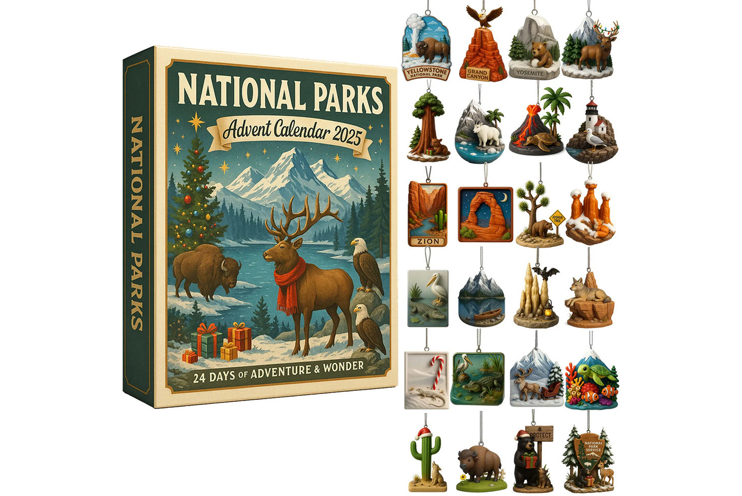 **2025 National Parks Advent Calendar | Acrylic Advent Calendar**