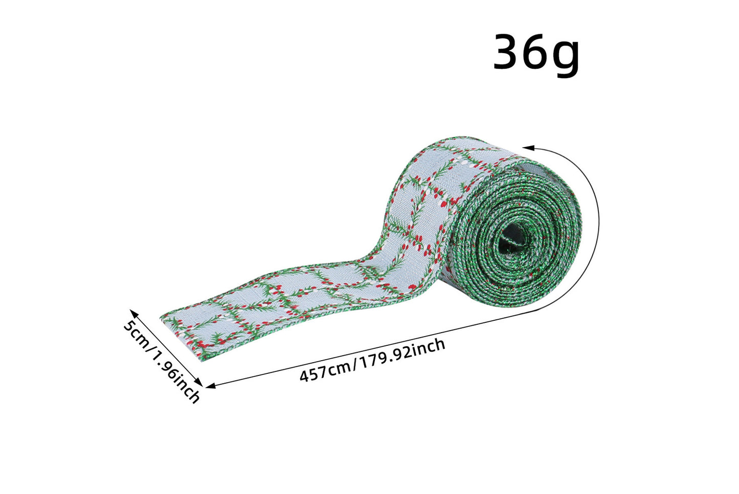 Christmas Plaid Ribbon Roll - Gift Wrapping Decorative Ribbon