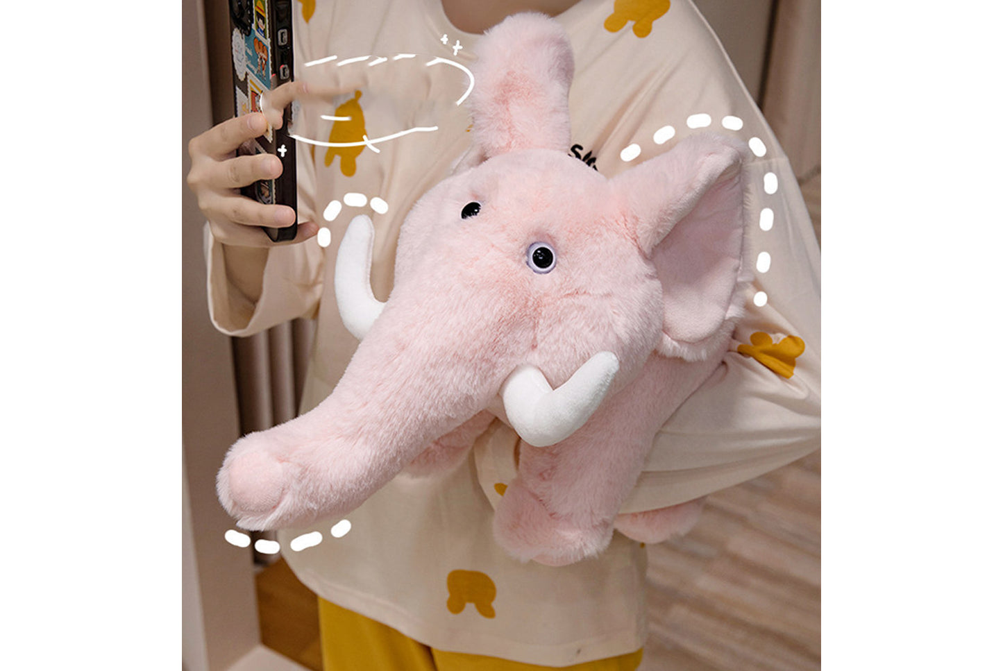 **Realistic Elephant Plush | Child's Comforting Birthday Gift**