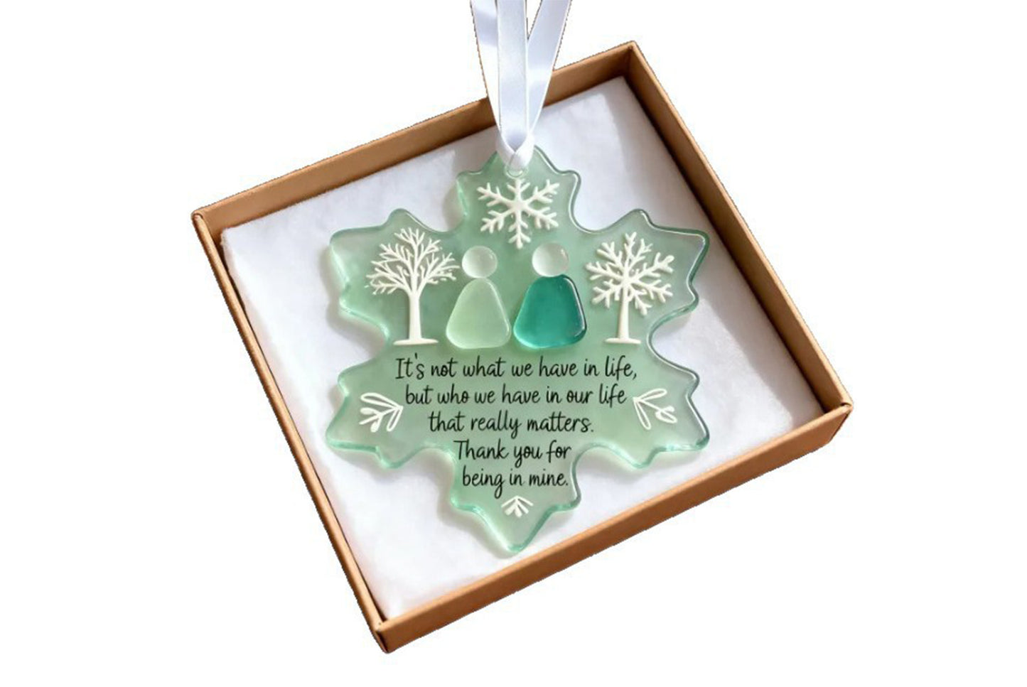 **3D Snowflake-Shaped Friendship Ornament (3D Decoration)**