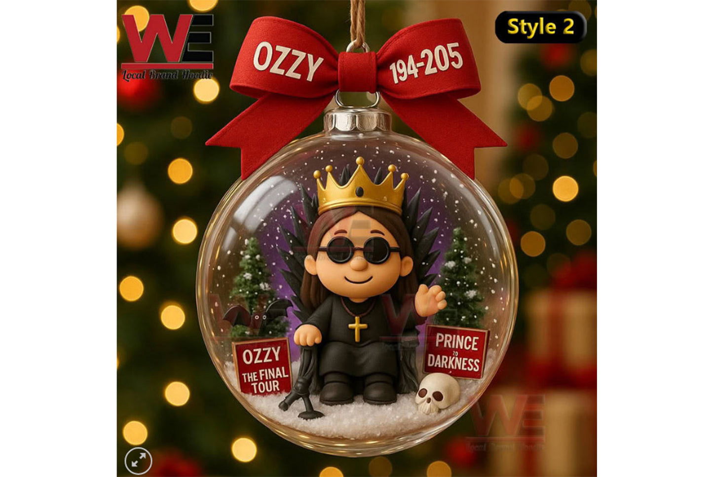 Ozzy Osbourne Christmas Tree Decoration