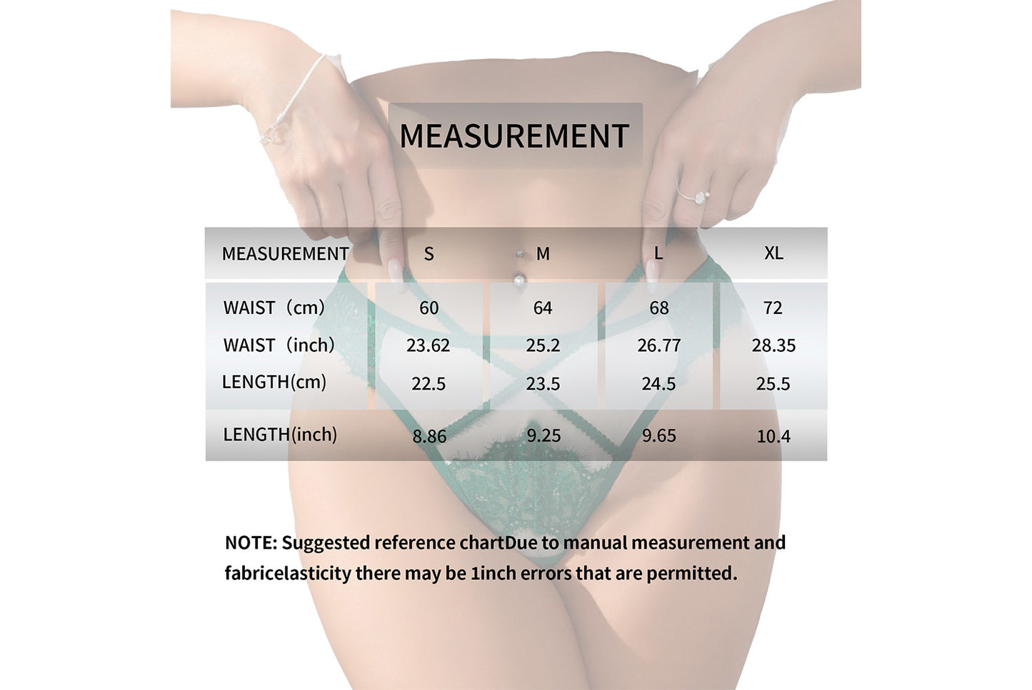 Lace Cross Strap Briefs for Women