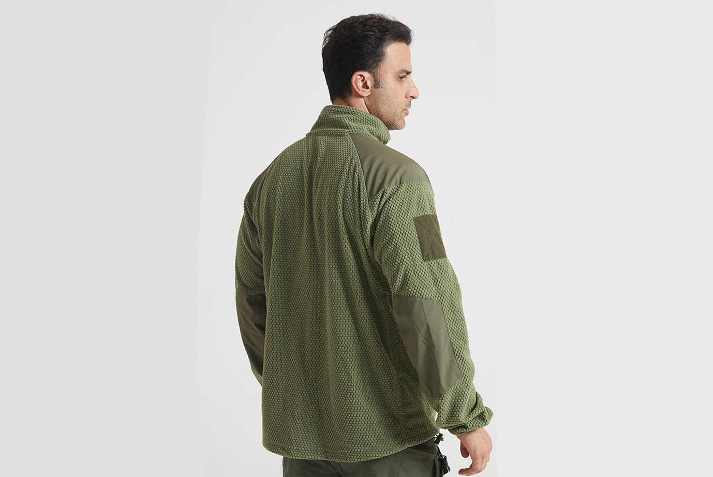 **Men's Tactical Fleece Jacket Stand Collar Liner**