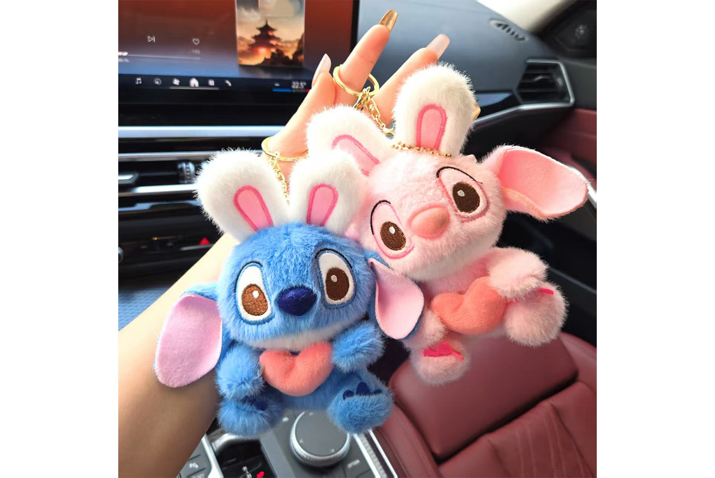 **Stitch Plush Keychain | Cartoon Charm | Cute Bag Accessory**