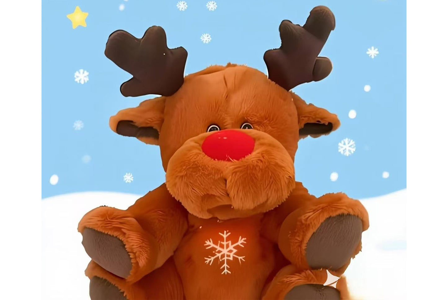 Breathing and Light-Up Christmas Elk