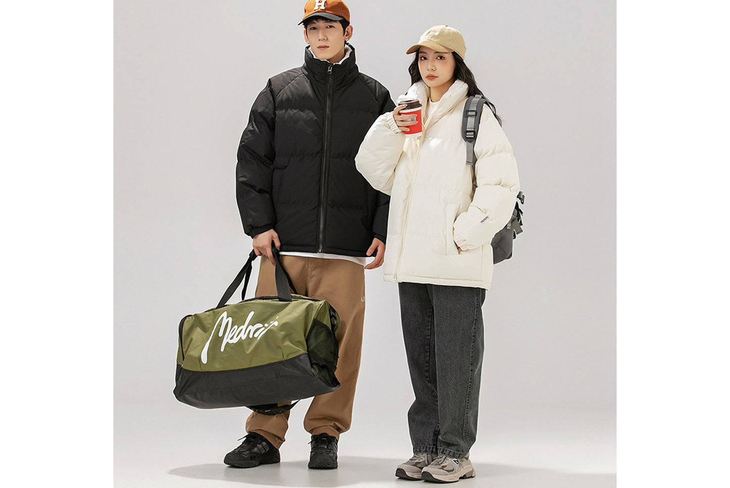 **Men's Winter Hooded Cotton Jacket (8 Colors Available)**