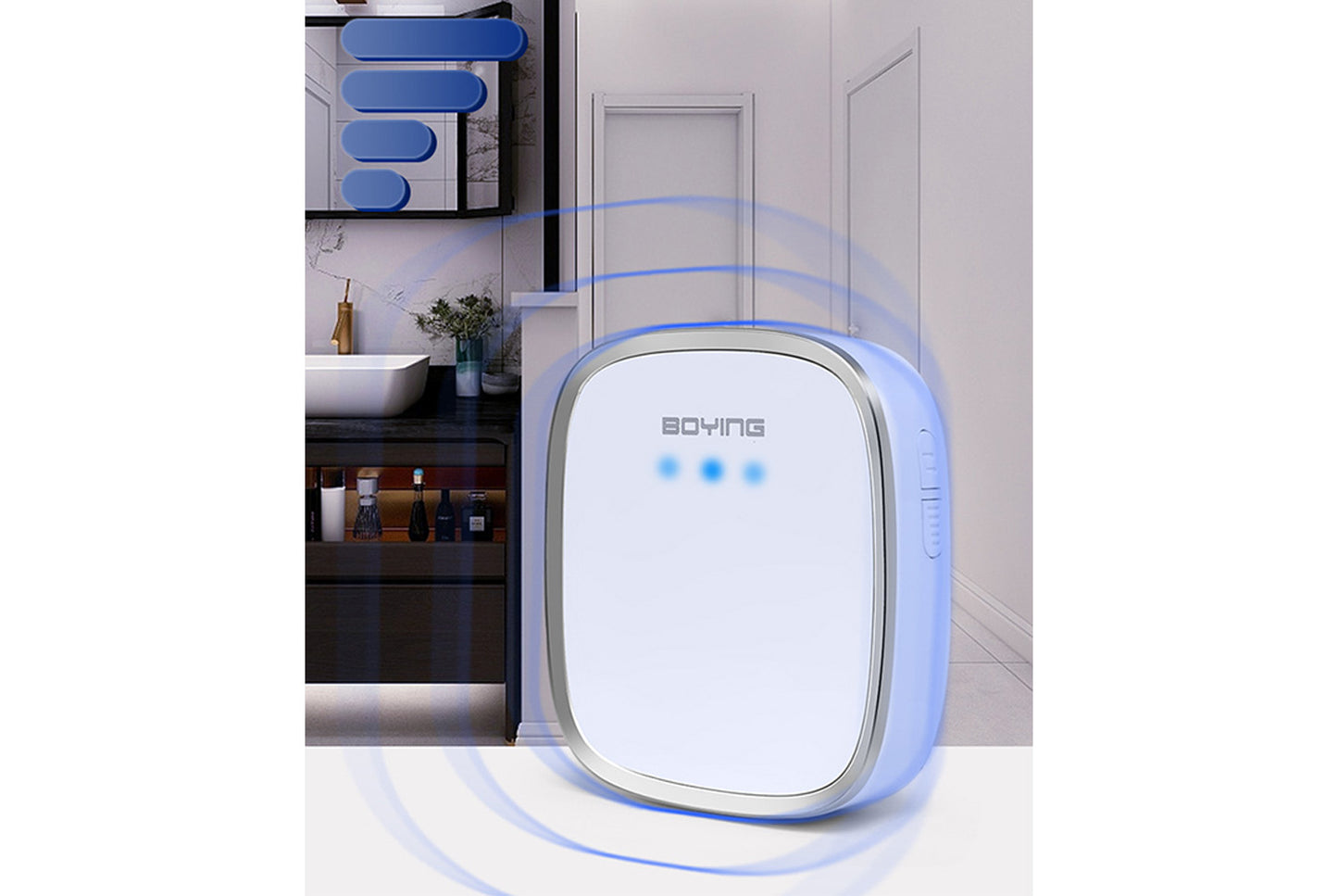 Wireless Remote Control Digital Music Doorbell (UK Plug)