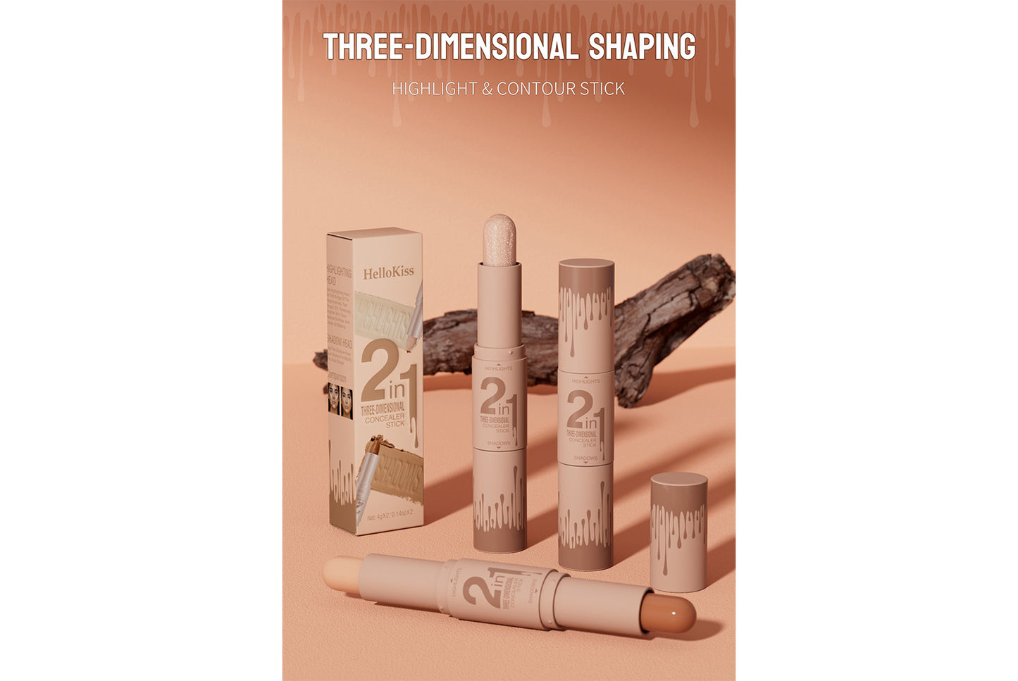 **Dual-Ended Contouring Stick (4-Color Set)**