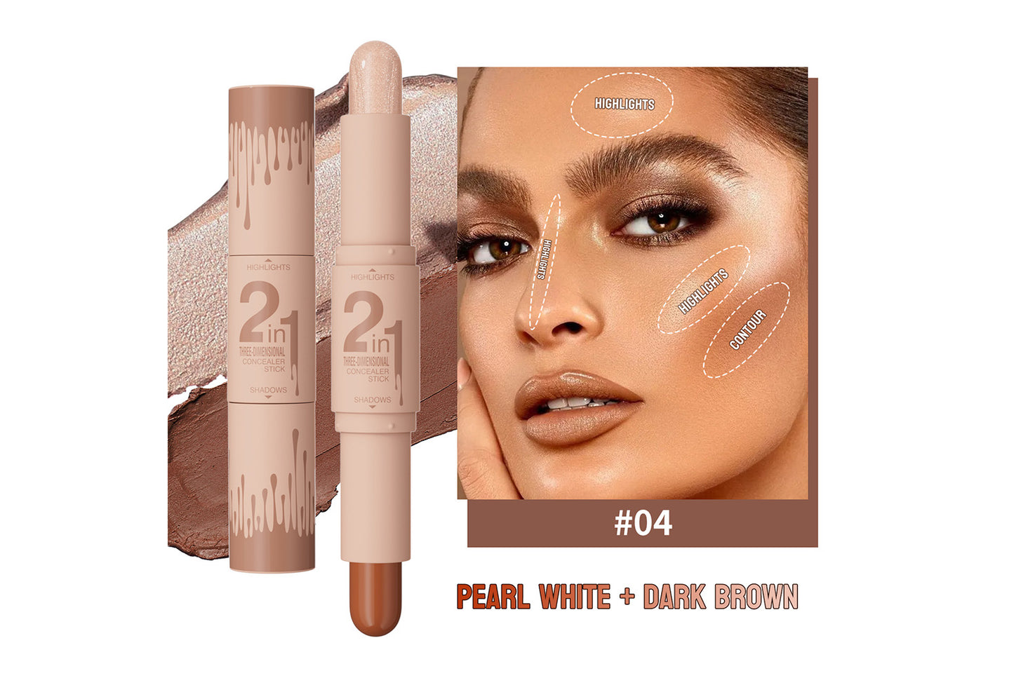 **Dual-Ended Contouring Stick (4-Color Set)**