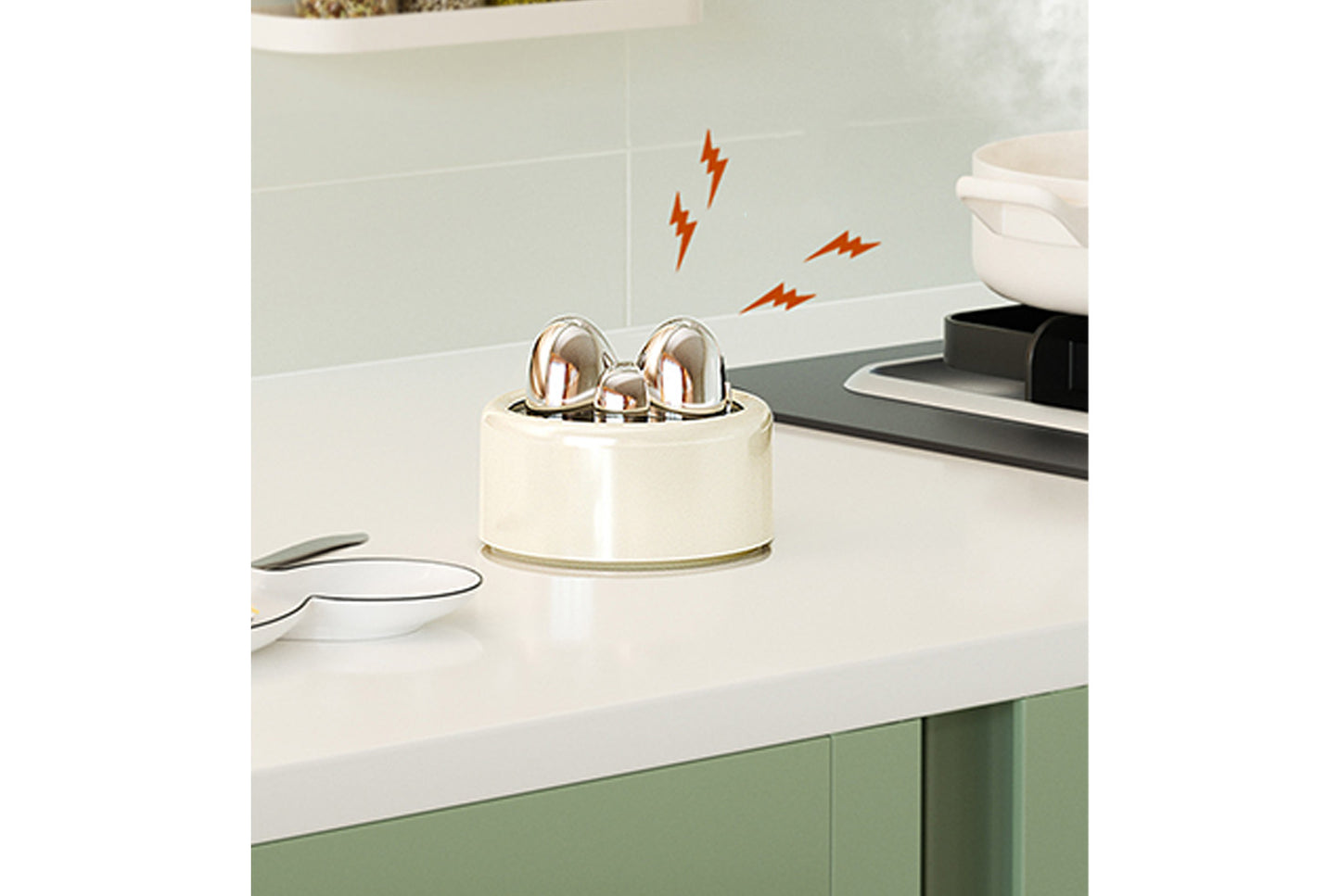 Visual Mechanical Kitchen Timer & Magnetic Countdown Alarm Clock