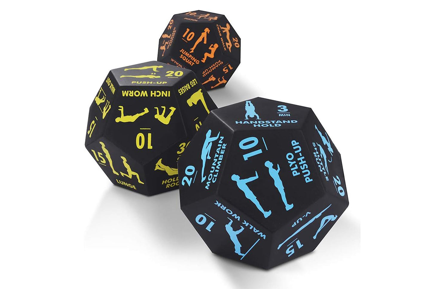 12-Sided Rounded Corner Number Dice for Fitness Games