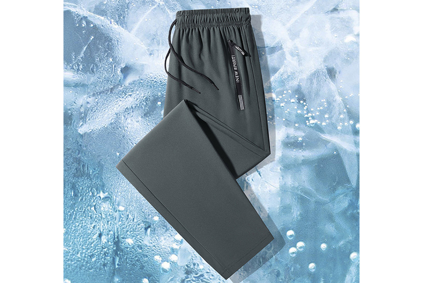 **Men's Ice Silk Pants - Cool, Breathable Casual Sweatpants**