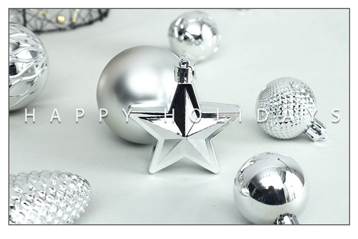 45-Piece Treetop Star Christmas Ball Set