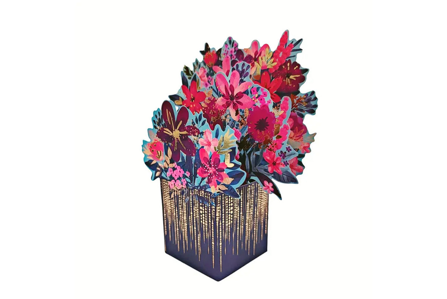 3D Stereoscopic Butterfly and Flower Greeting Card
