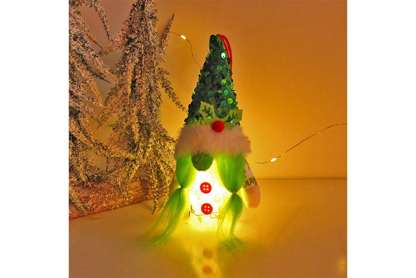 Green Bearded Old Man Faceless Doll Charm