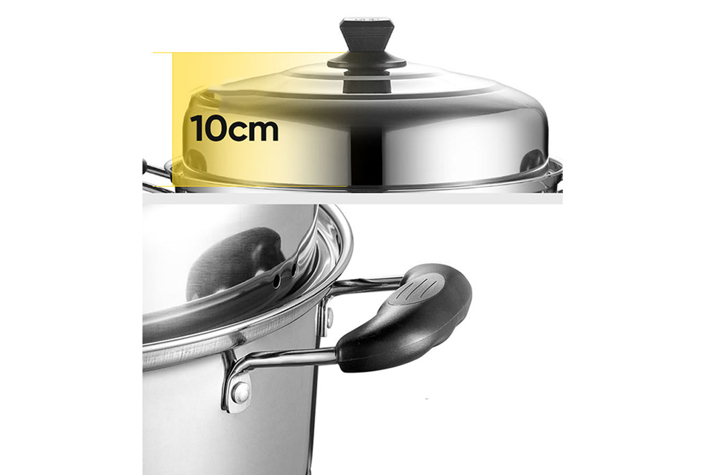 **Multi-Layer Stainless Steel Steamer (Double/Triple Layer Available)**