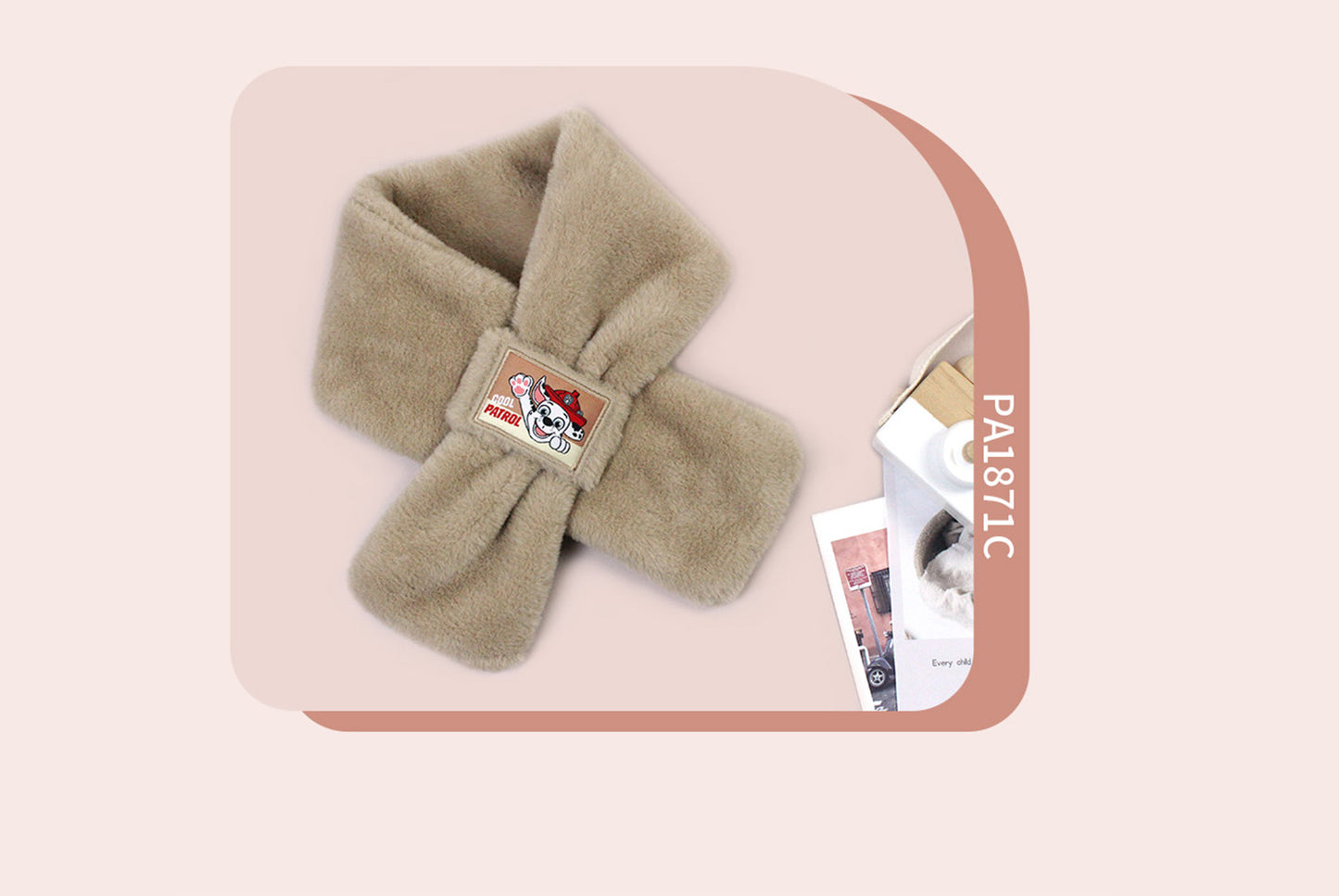 **Paw Patrol New Year Red Children's Warm Scarf (Adjustable)**