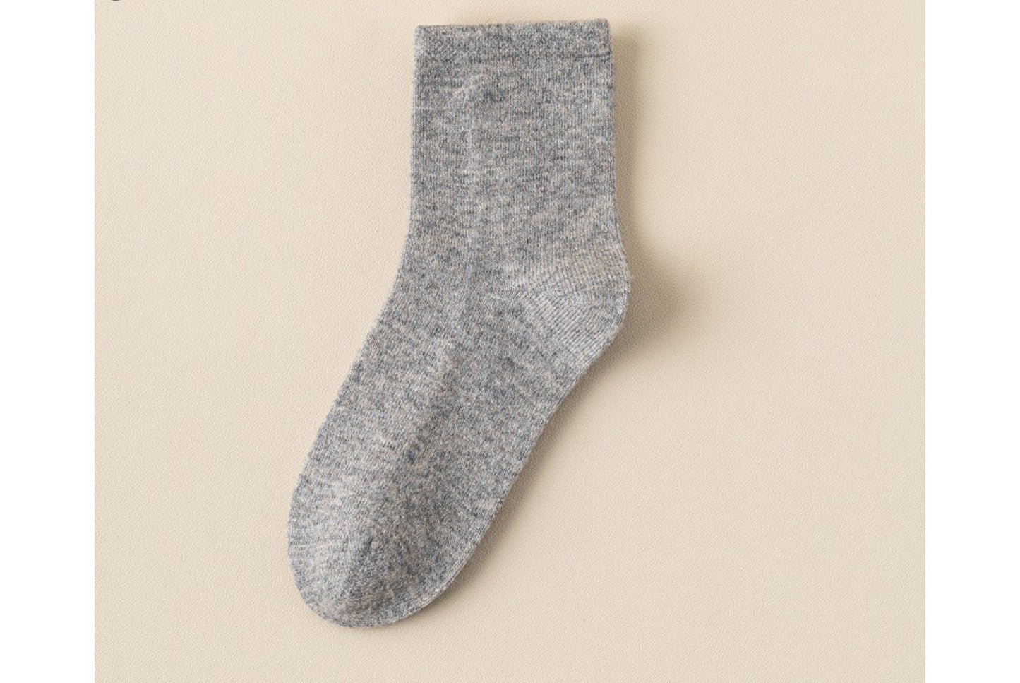**Thickened Cashmere Mid-Calf Socks**