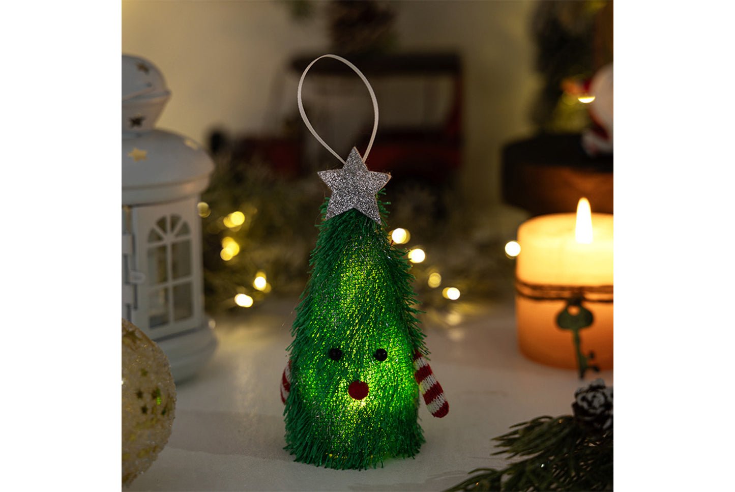 **Creative Light-Up Christmas Tree Pendant**