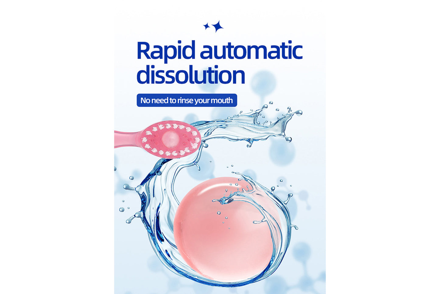 Blasting bead toothbrush portable set