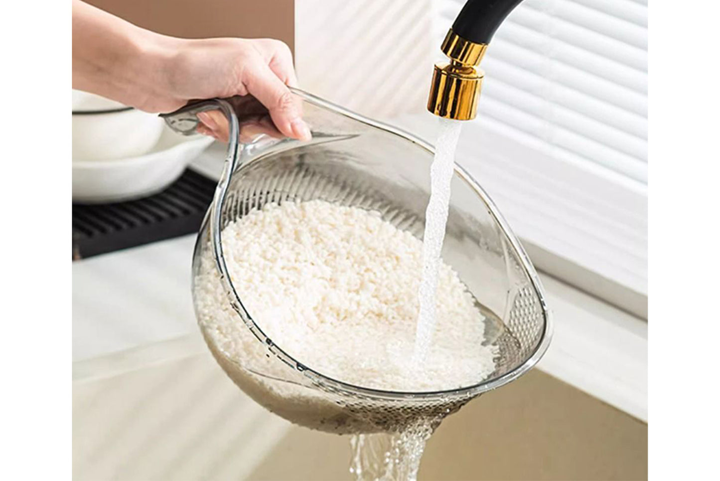 Household rice drain basket