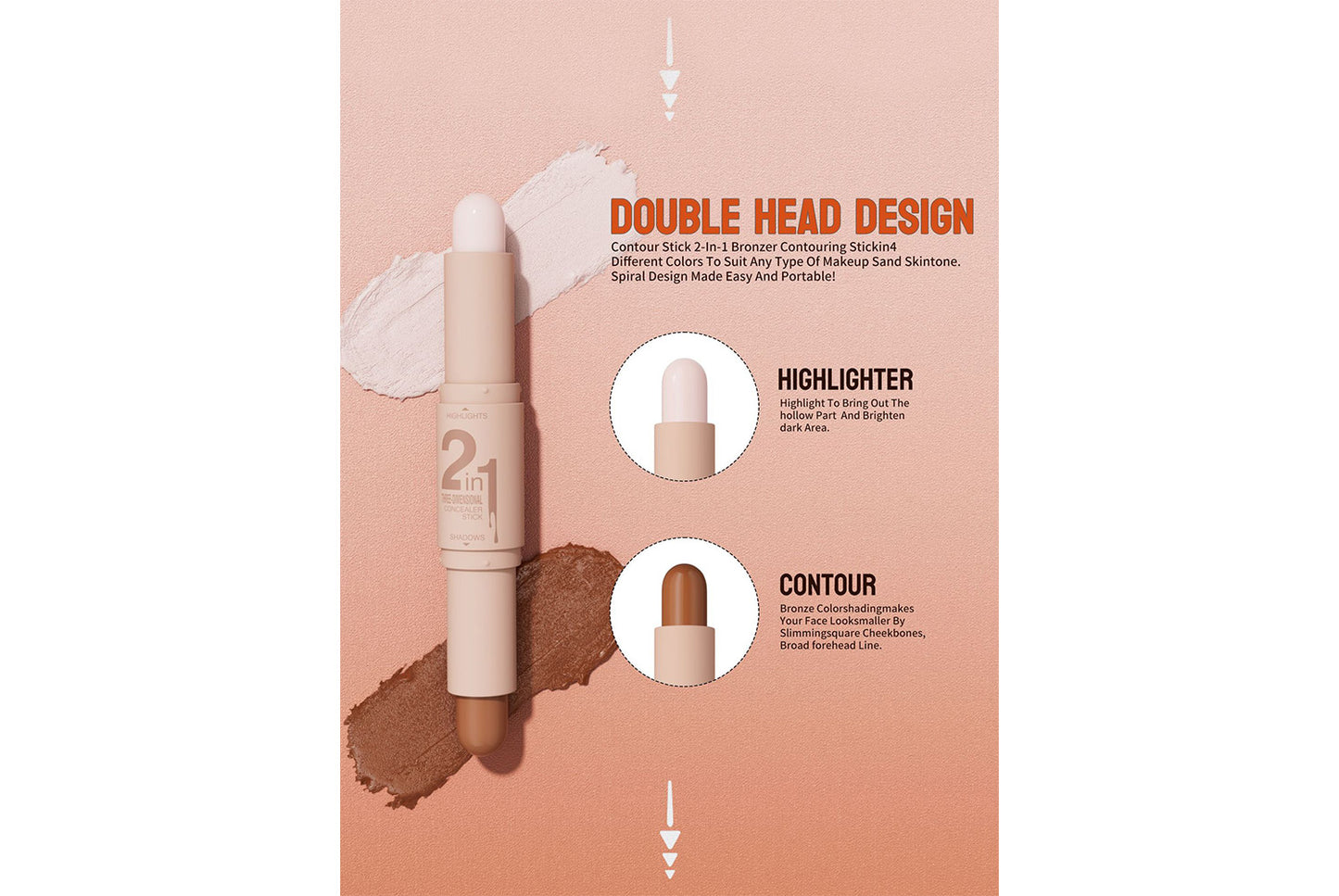 **Dual-Ended Contouring Stick (4-Color Set)**