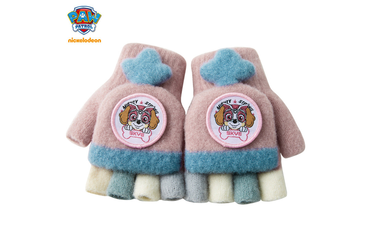 **Children's Flap-Fingerless Warm Gloves**