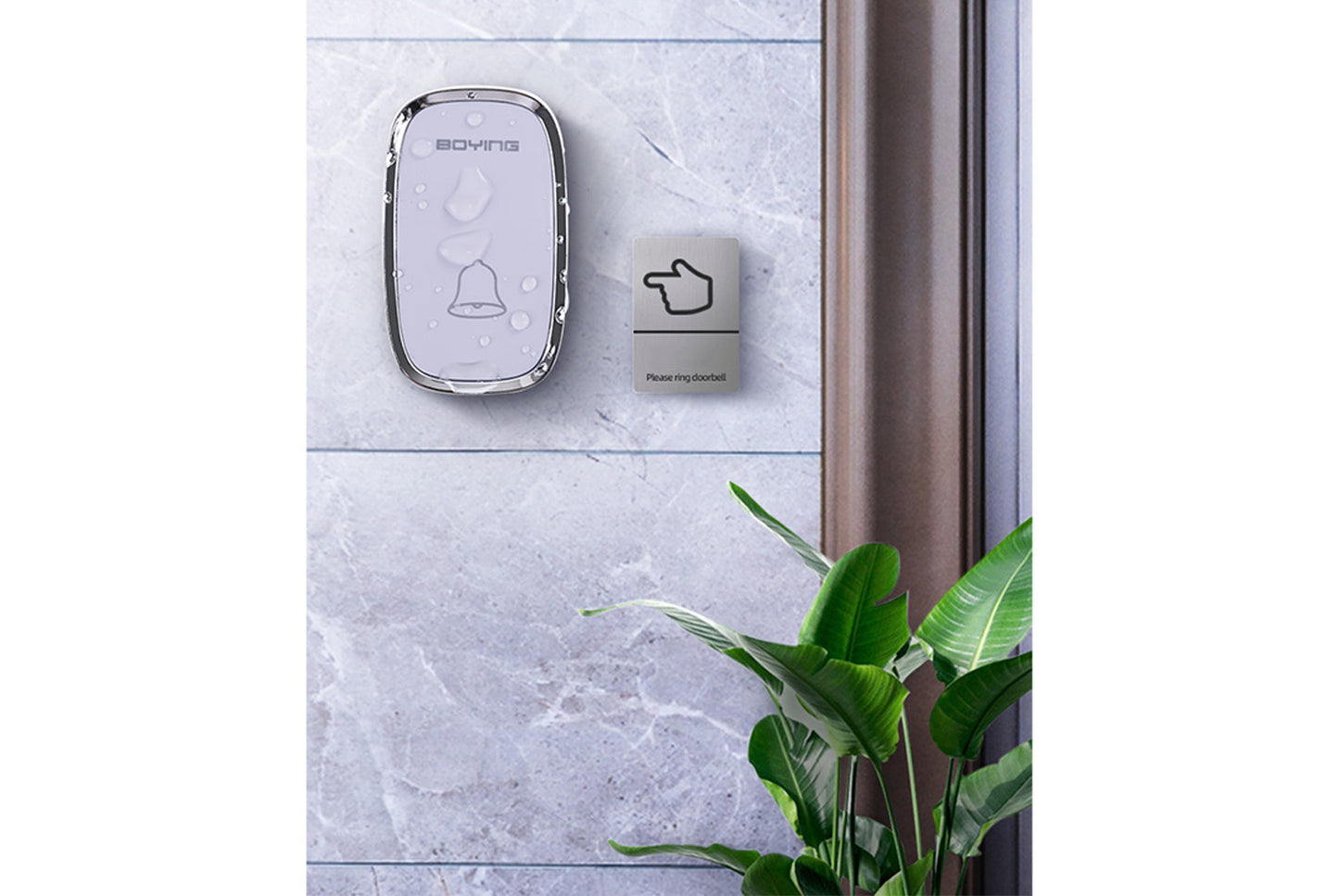 Wireless Remote Control Digital Music Doorbell (UK Plug)