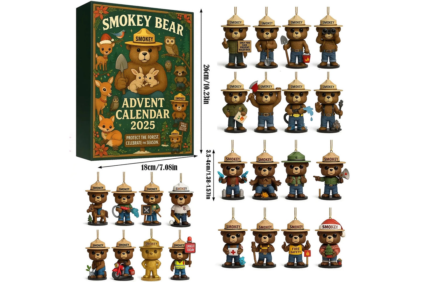 Smokey Bear Christmas Advent Calendar