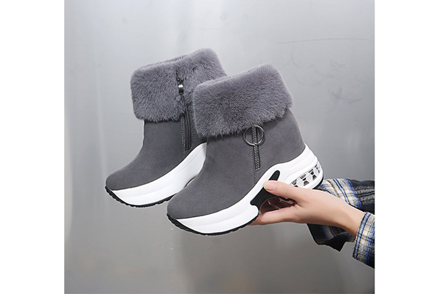 Fleece Lining for Warmth and Height Increase