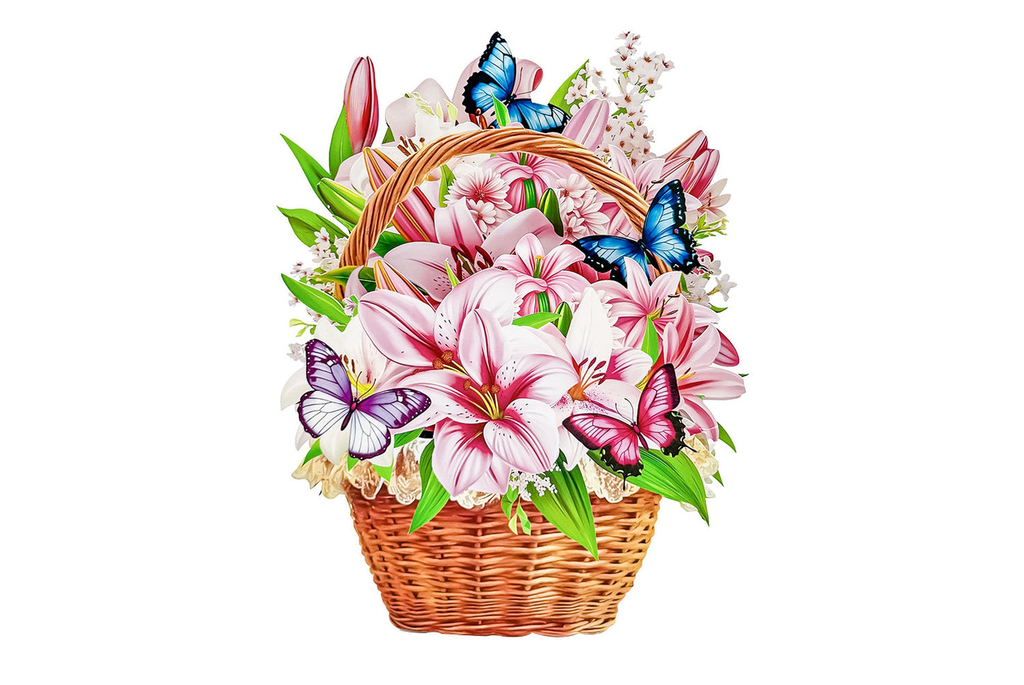 3D Pop-Up Greeting Card with Floral Design