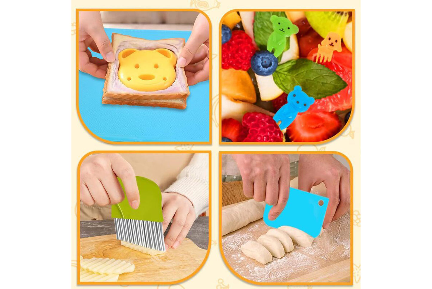 **48-Piece Children's Kitchen Tool Set - Safe Fruit Cutting Toy**