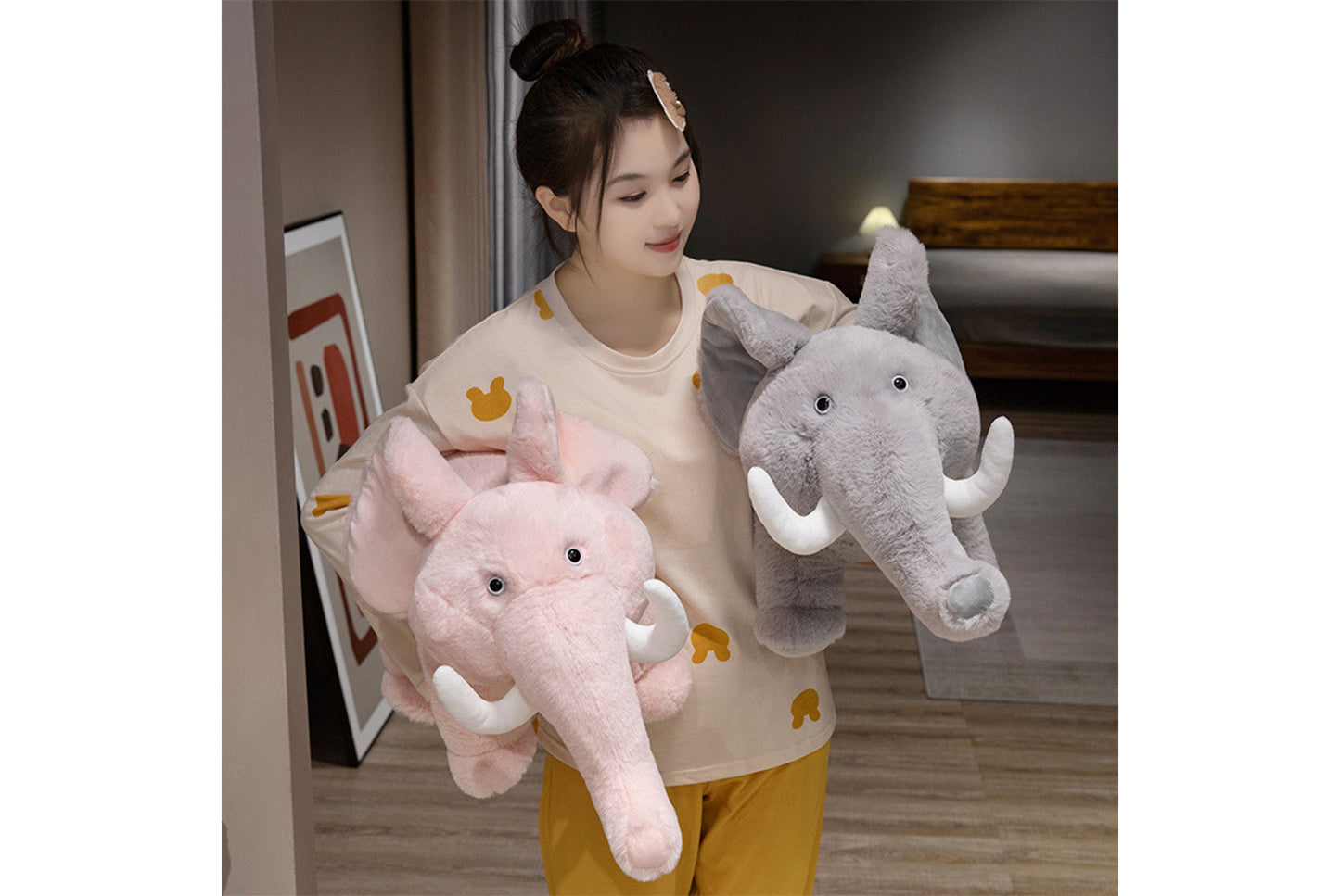 **Realistic Elephant Plush | Child's Comforting Birthday Gift**