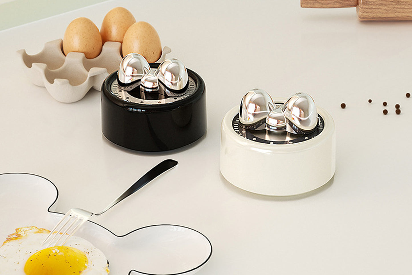 Visual Mechanical Kitchen Timer & Magnetic Countdown Alarm Clock