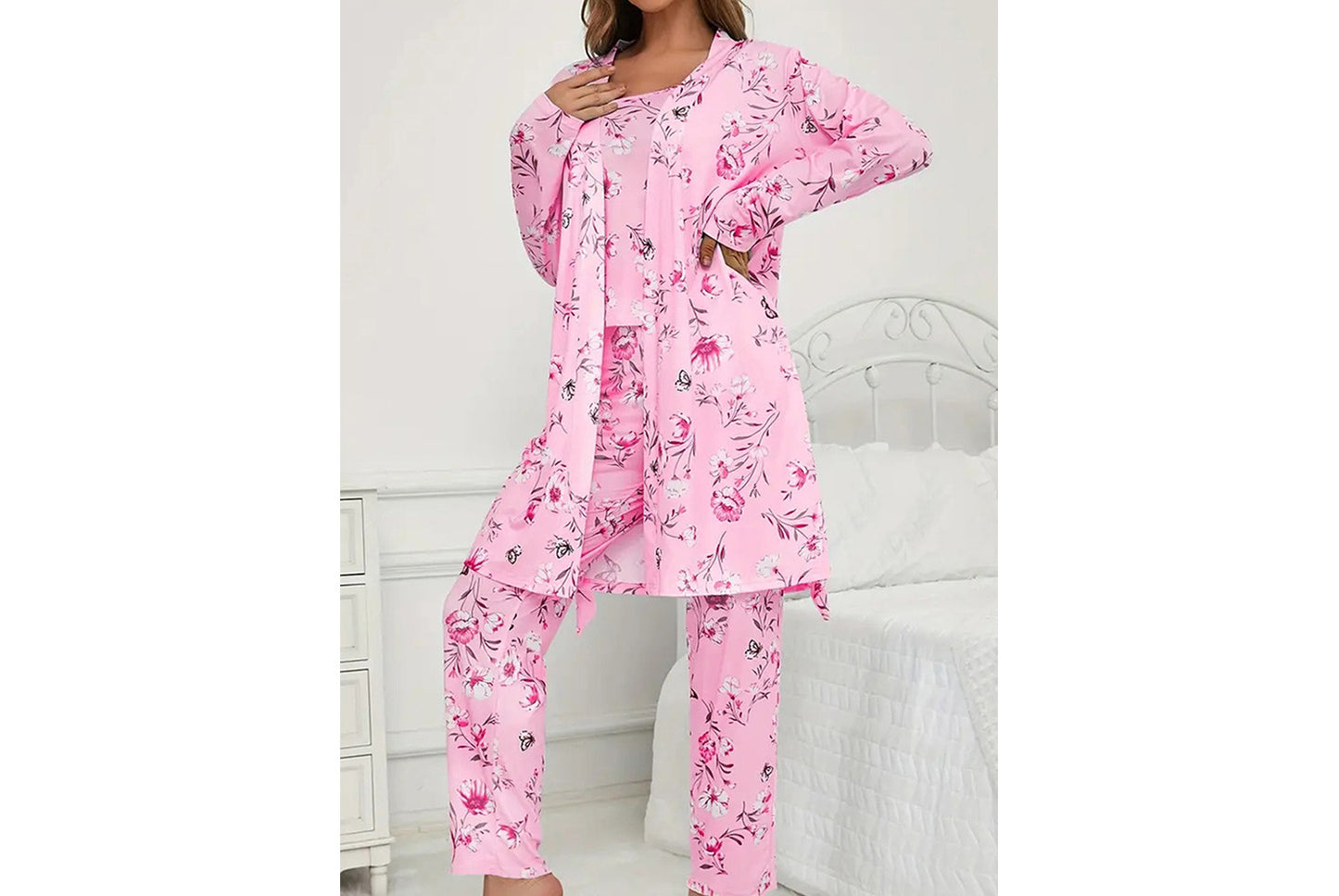 **Women's Three-Piece Pajama Set**