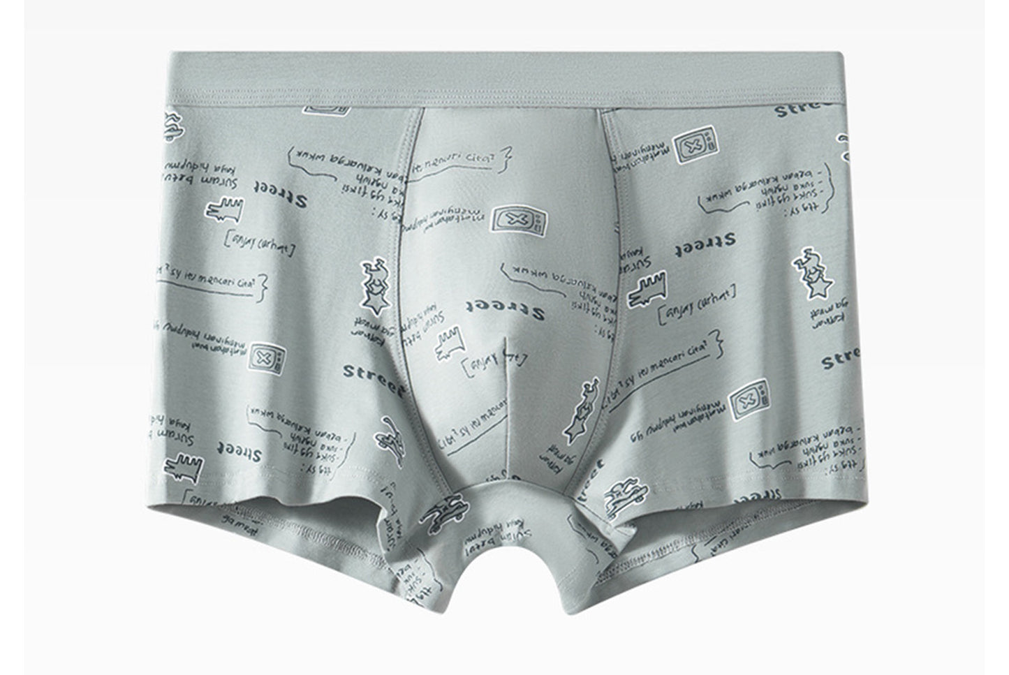 Men's Class A Pure Cotton Summer Sports Boxer Briefs