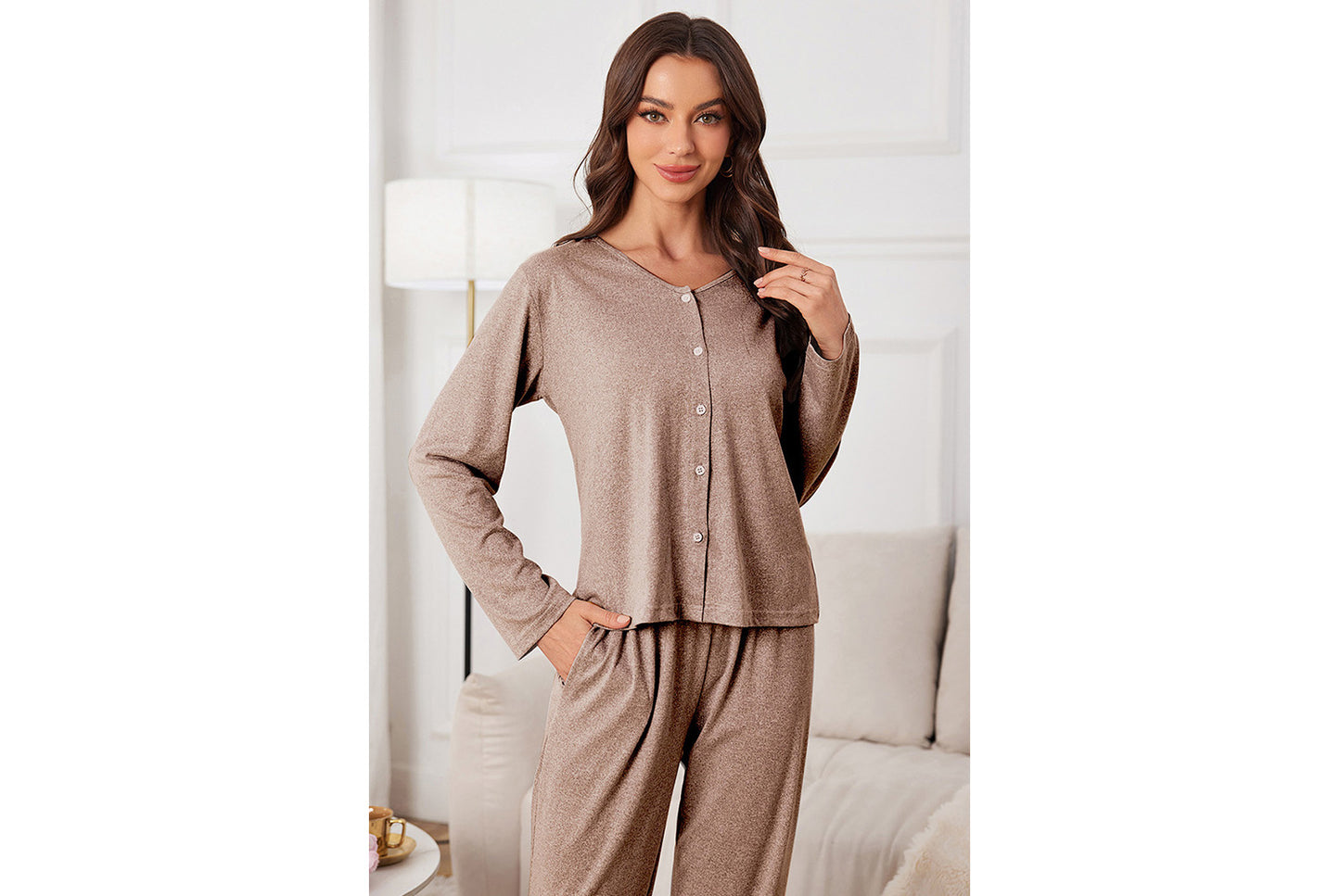 **Breathable and Cool Loungewear Set**
