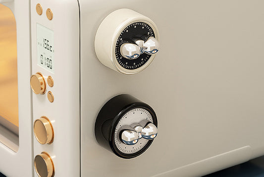 Visual Mechanical Kitchen Timer & Magnetic Countdown Alarm Clock