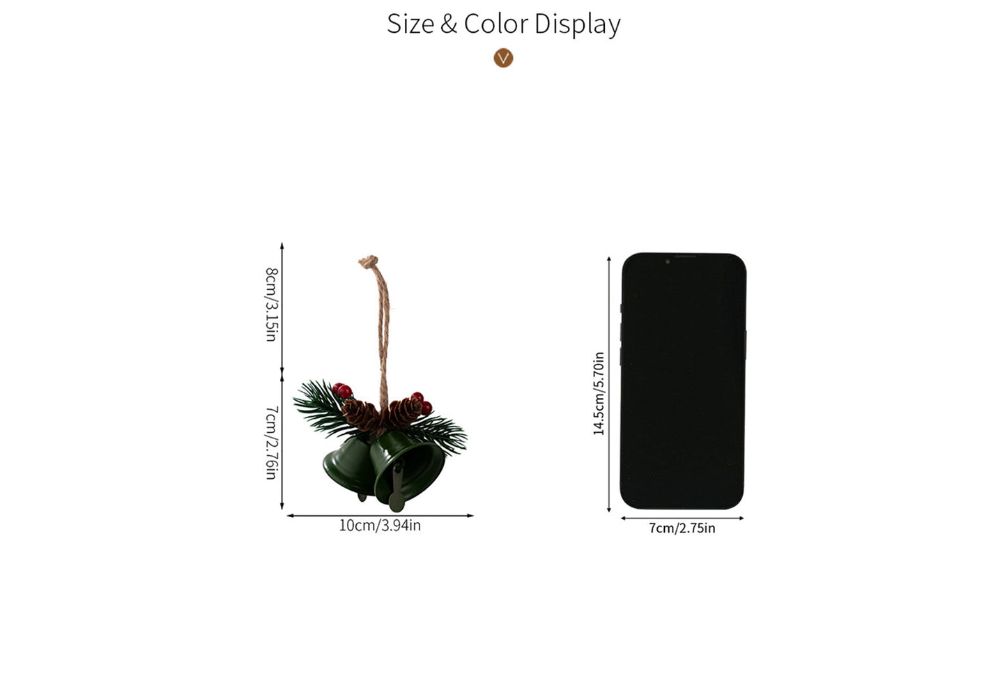 **New Christmas Bell Pendant Decoration**