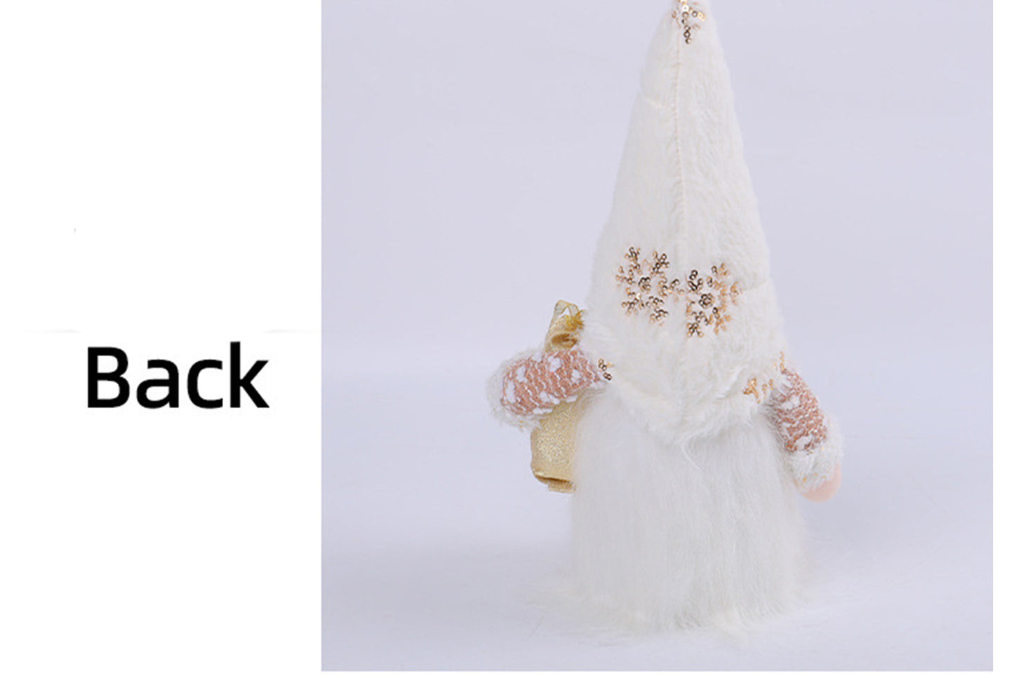 Sequined Plush Faceless Doll Ornament