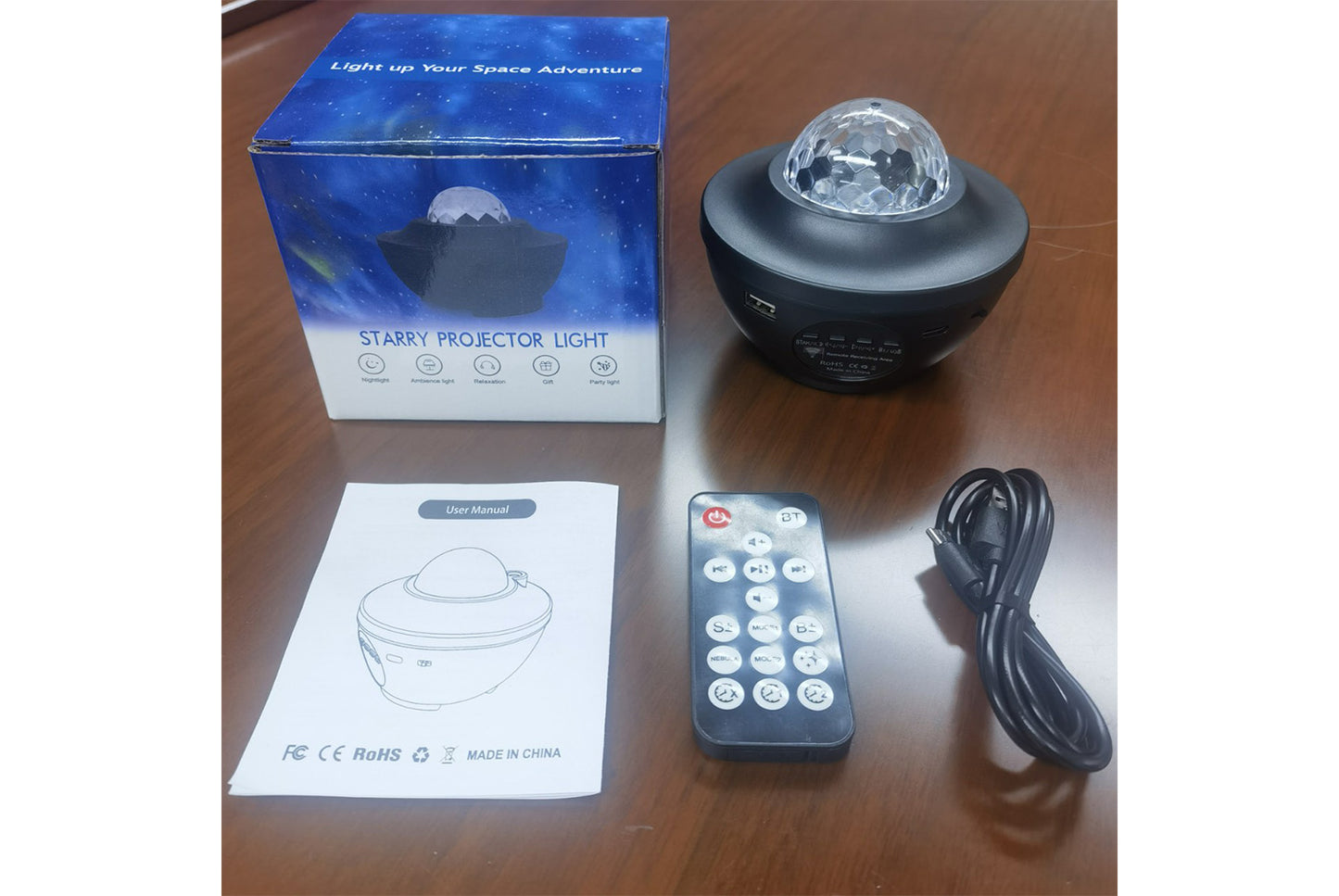 Water Ripple Starry Sky Projector Lamp