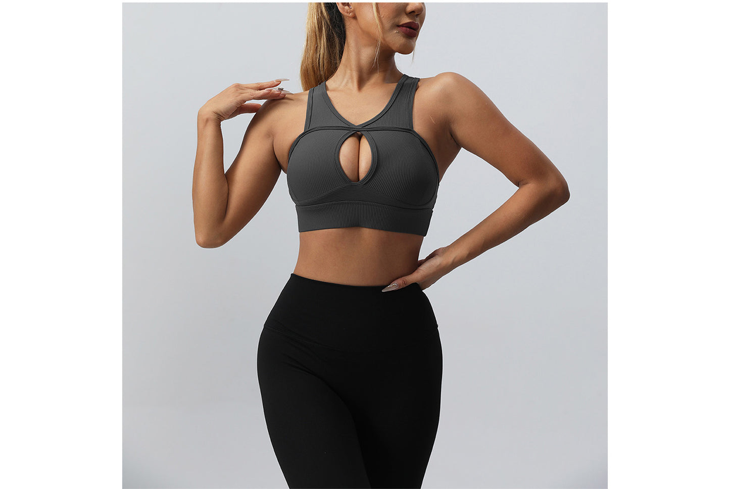 **High-Strength Shock-Insulating Sports Bra (Beautiful Back Yoga Bra)**