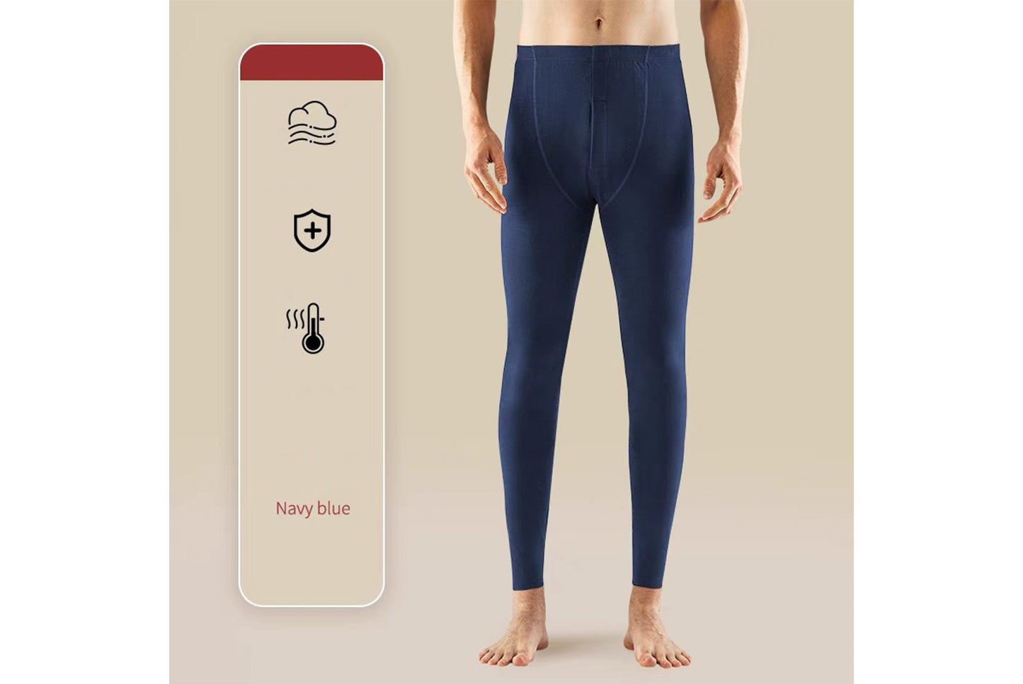 **Men's Thermal Underpants and Women's Knitted Pants Set**