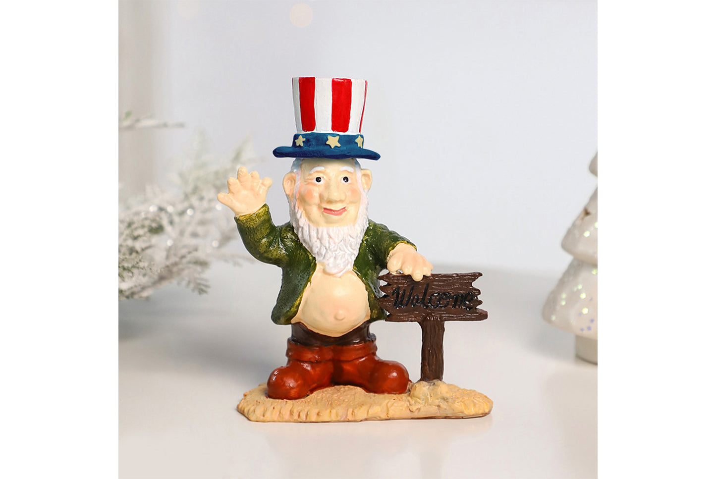 DIY Christmas Garden Elf Gnome Resin Ornament